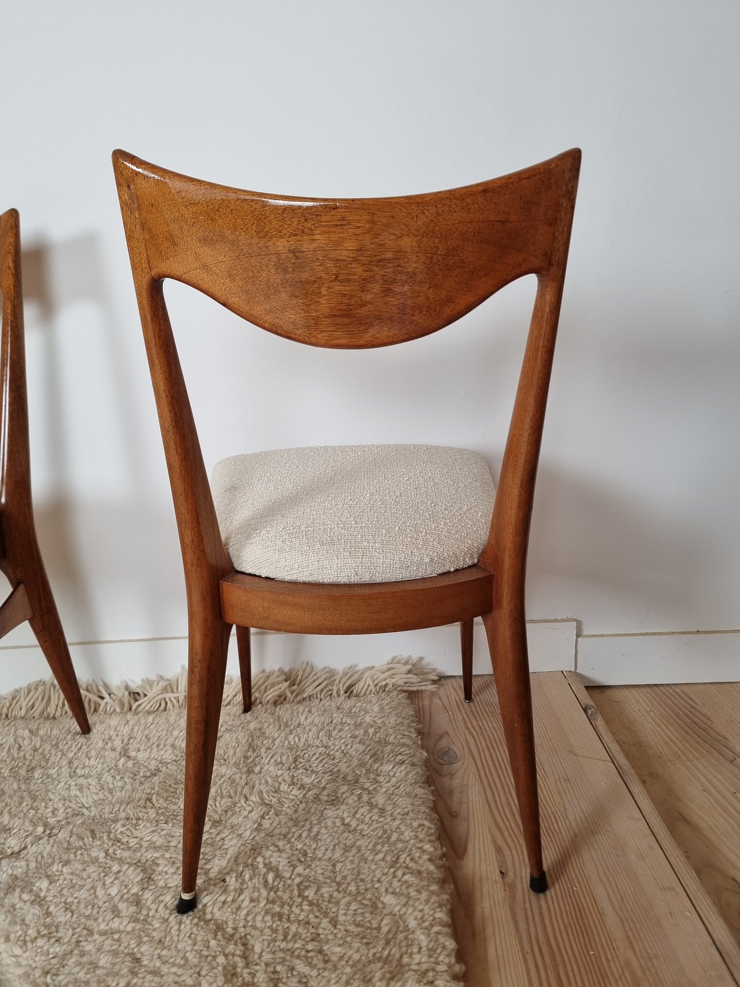 Ensemble de 6 chaises scandinaves vintage