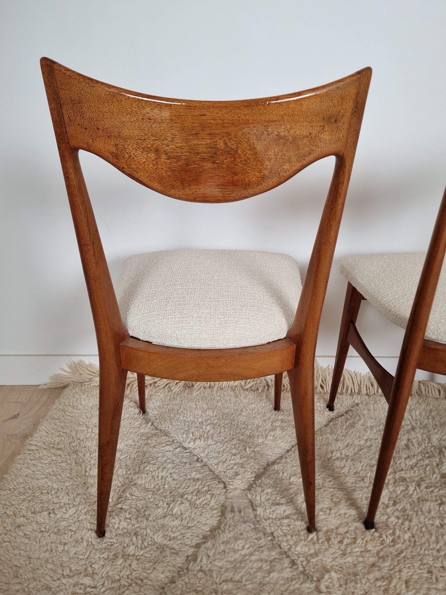 Ensemble de 6 chaises scandinaves vintage