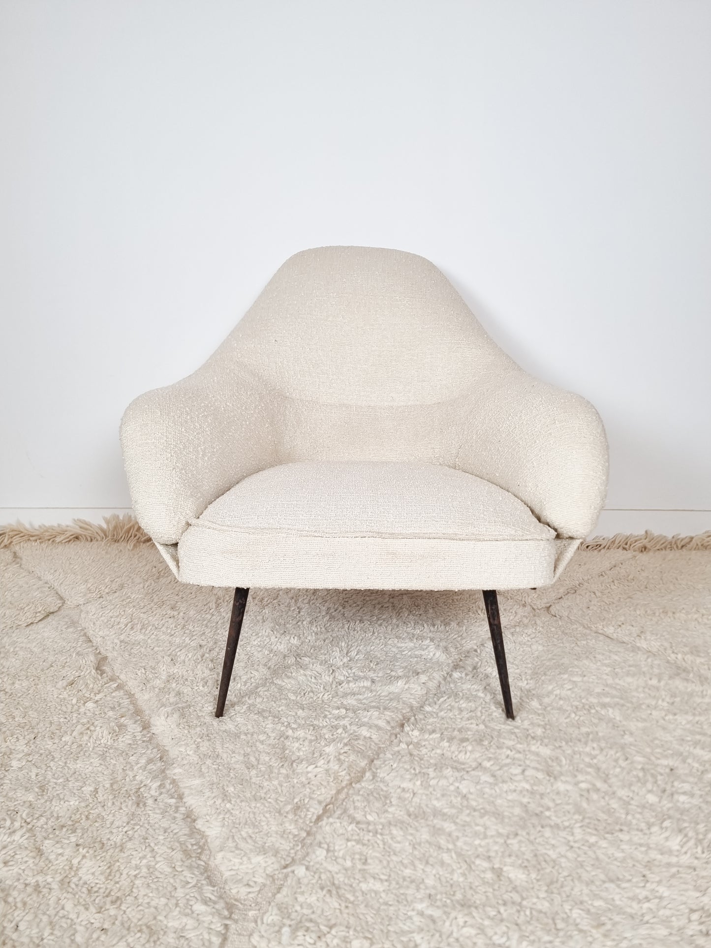 Fauteuil vintage dans le goût de Gio Ponti