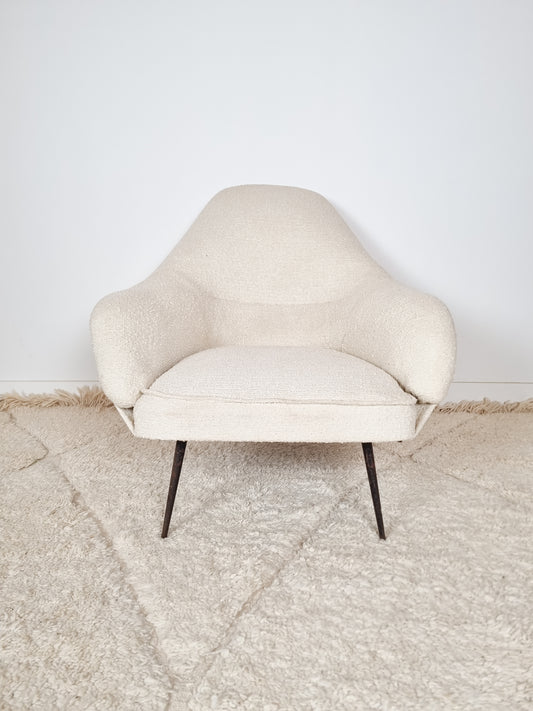 Fauteuil vintage dans le goût de Gio Ponti