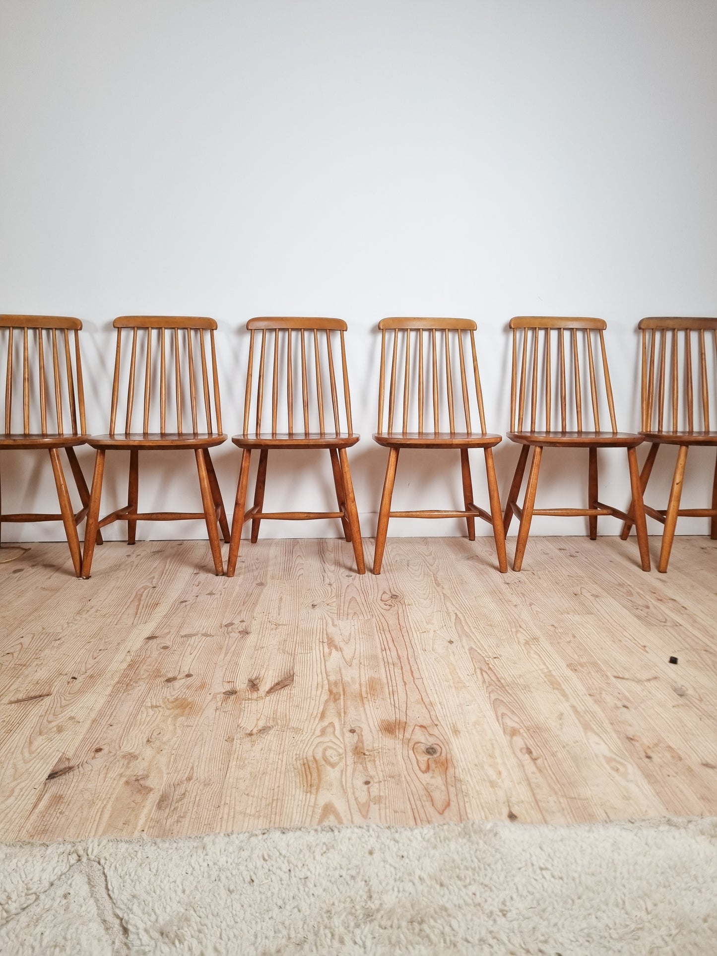 Ensemble de 6 chaises "Nesto" par Nassjo Stolefabrik