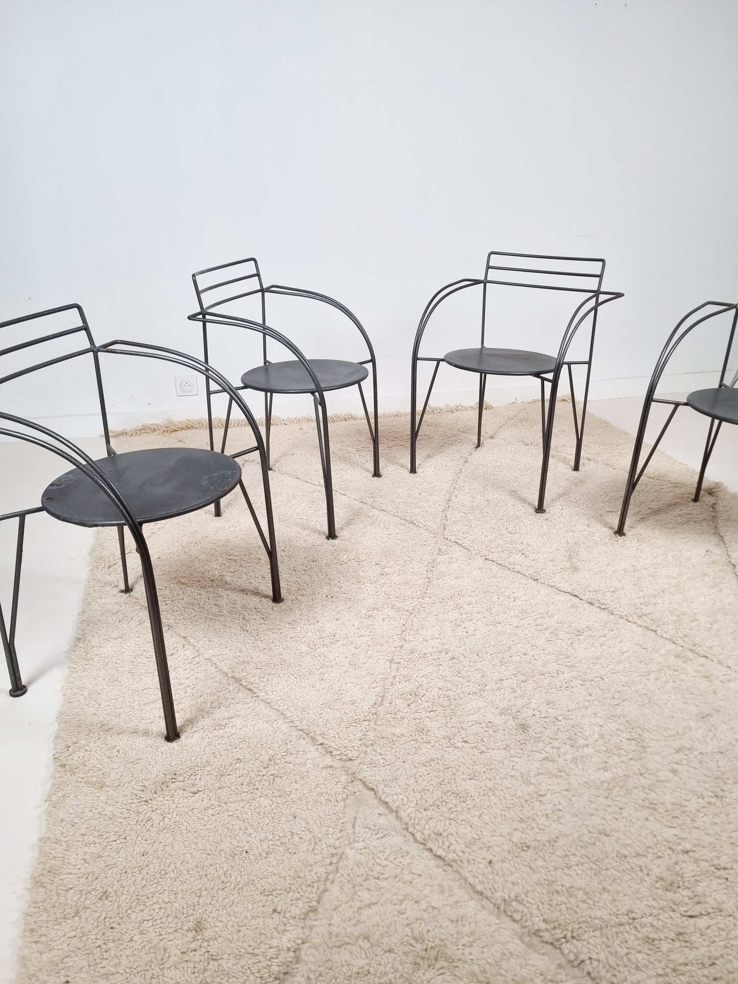 Ensemble de 4 fauteuils par Pascal Mourgue pour Fermob