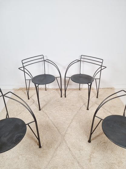 Ensemble de 4 fauteuils par Pascal Mourgue pour Fermob