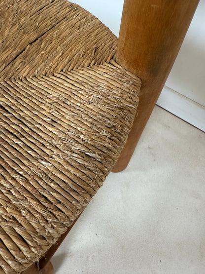 Ensemble de 4 chaises brutalistes