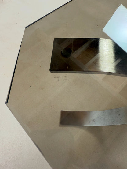 Table basse chromée