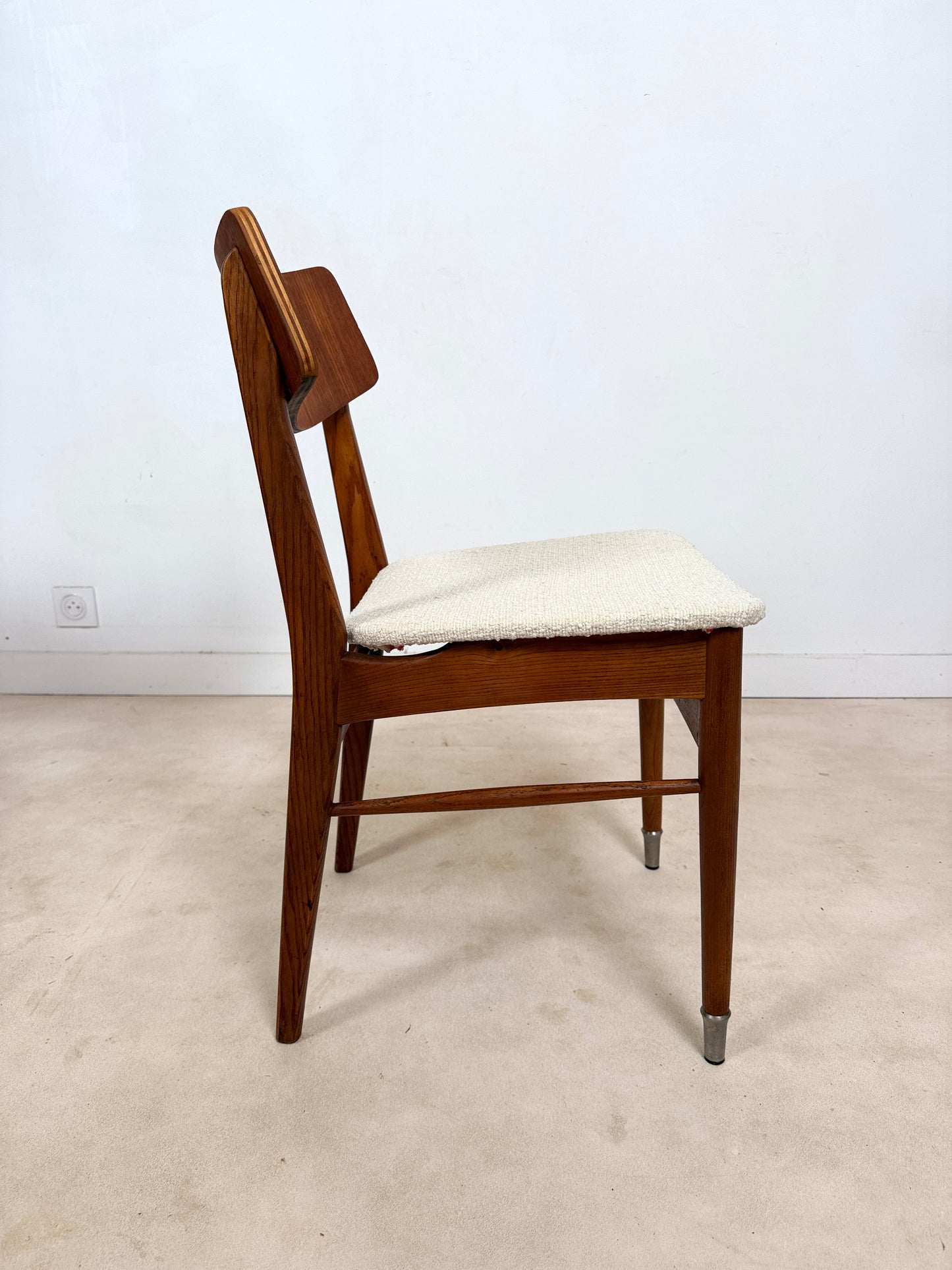 Ensemble de 4 chaises scandinaves en teck