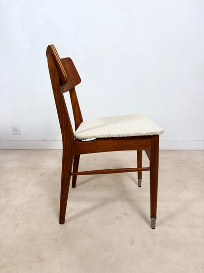 Ensemble de 4 chaises scandinaves en teck