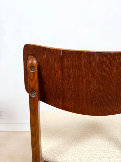 Ensemble de 4 chaises scandinaves en teck