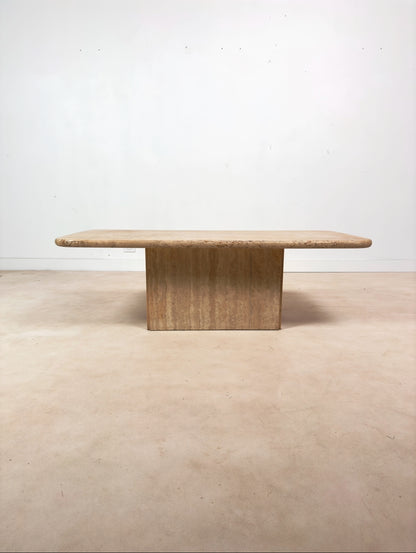 Table travertin néoclassique