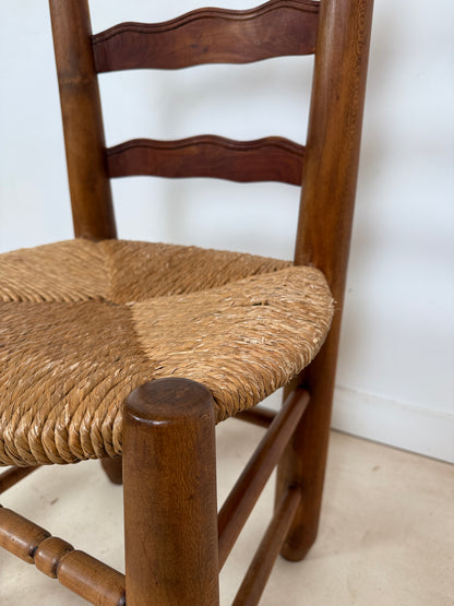 Ensemble de 4 chaises brutalistes