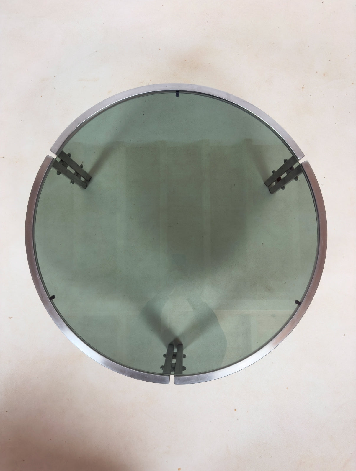 Table basse chromée