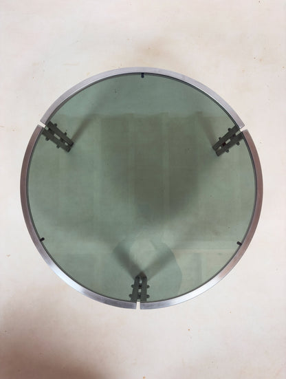 Table basse chromée