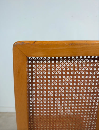 Ensemble de 6 chaises cannées italiennes