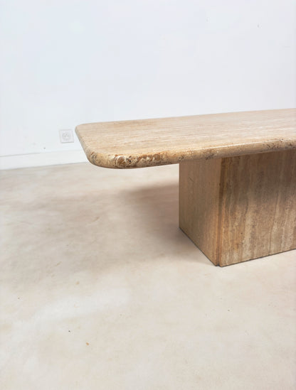 Table travertin néoclassique