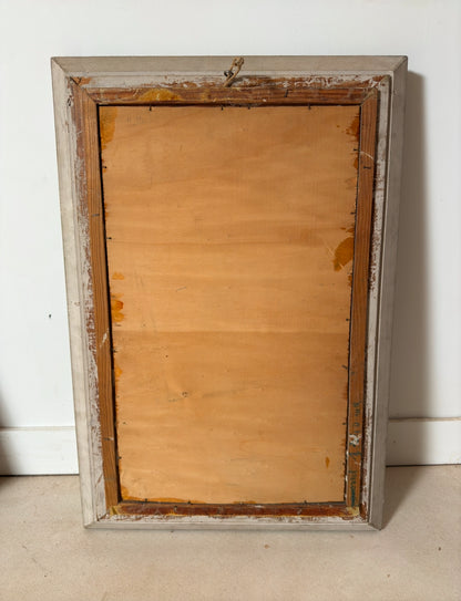 Tableau en bois gravé teinté