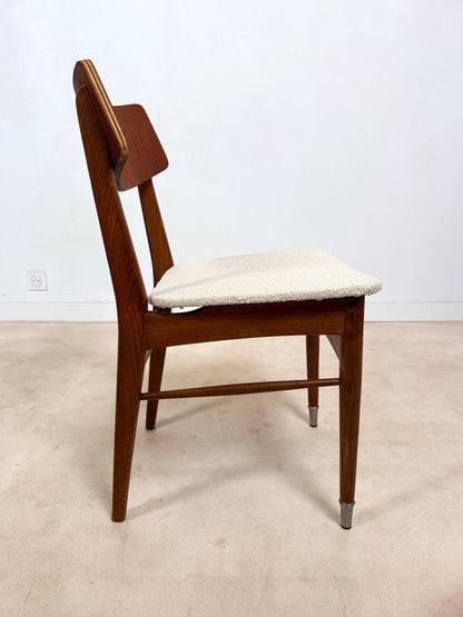 Ensemble de 4 chaises scandinaves en teck