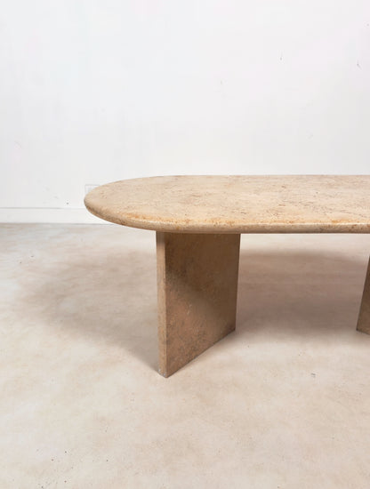 Table basse en travertin