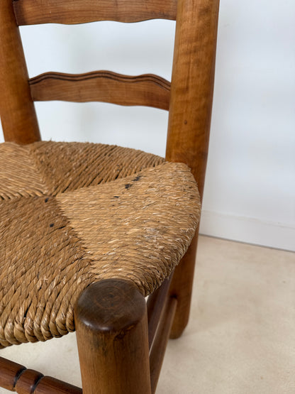 Ensemble de 4 chaises brutalistes