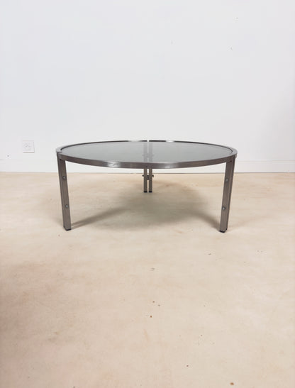 Table basse chromée