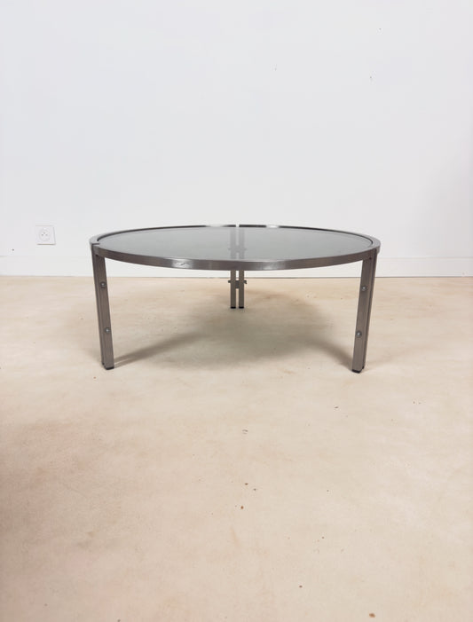Table basse chromée