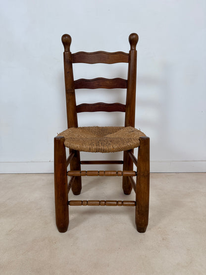 Ensemble de 4 chaises brutalistes
