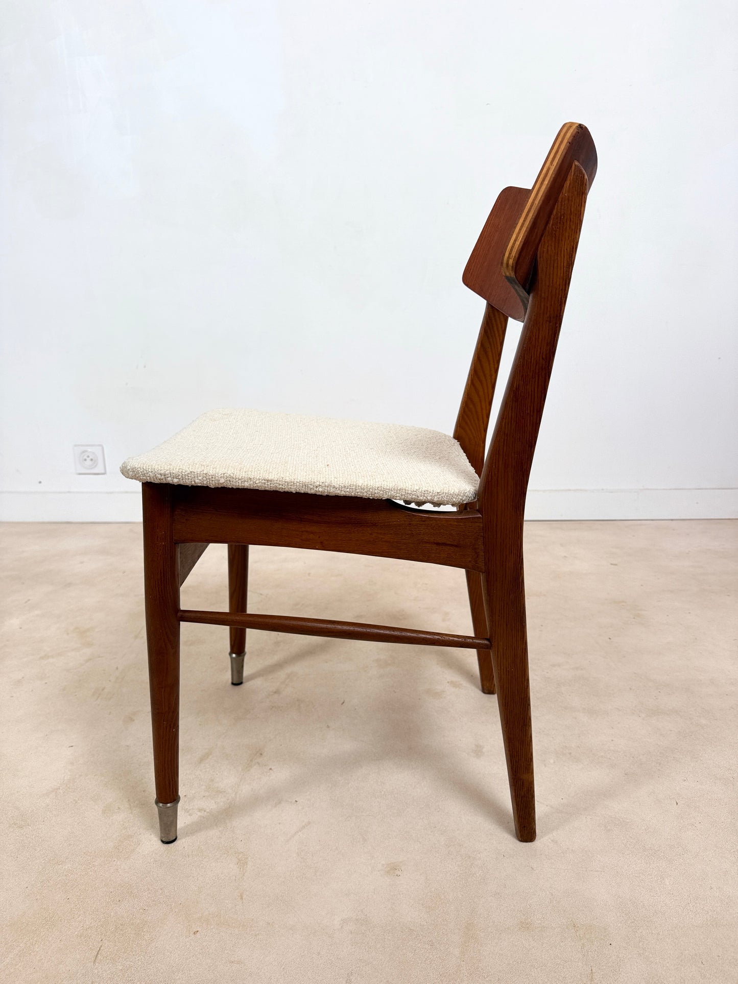 Ensemble de 4 chaises scandinaves en teck