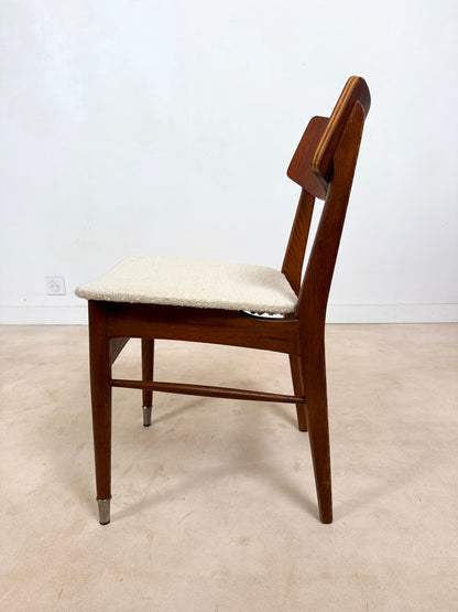 Ensemble de 4 chaises scandinaves en teck