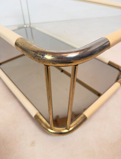 Table basse en métal laqué Hollywood Regency