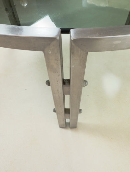 Table basse chromée