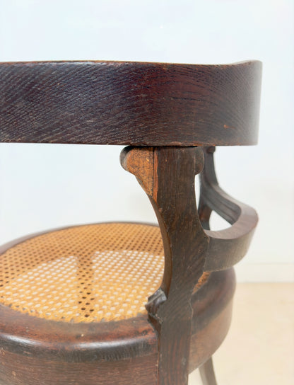 Fauteuil canné Louis Philippe