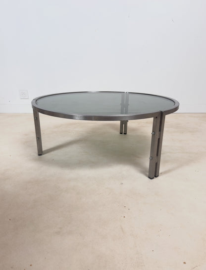 Table basse chromée