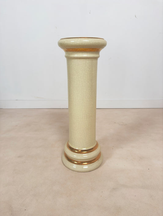 Sellette colonne vintage en céramique