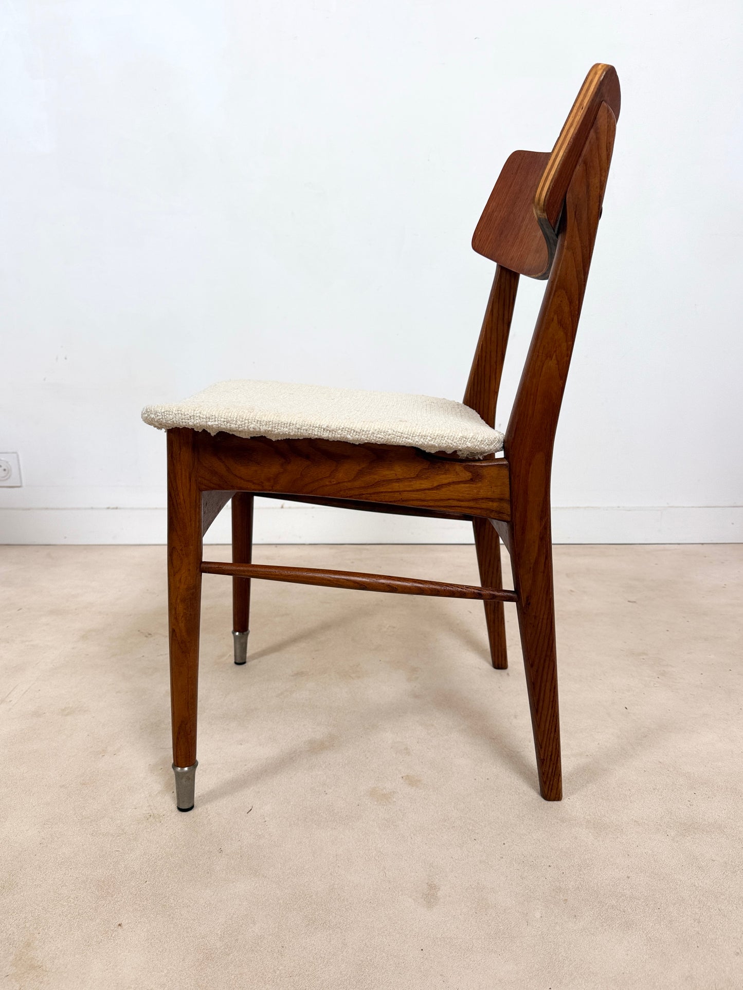 Ensemble de 4 chaises scandinaves en teck