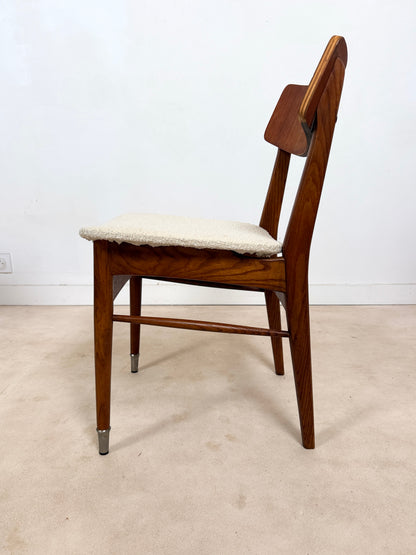 Ensemble de 4 chaises scandinaves en teck