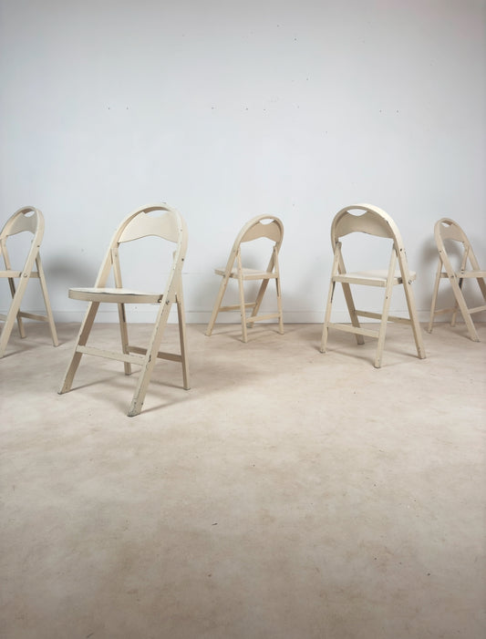 Ensemble de 5 chaises pliantes « B 751 » par Thonet Mundus