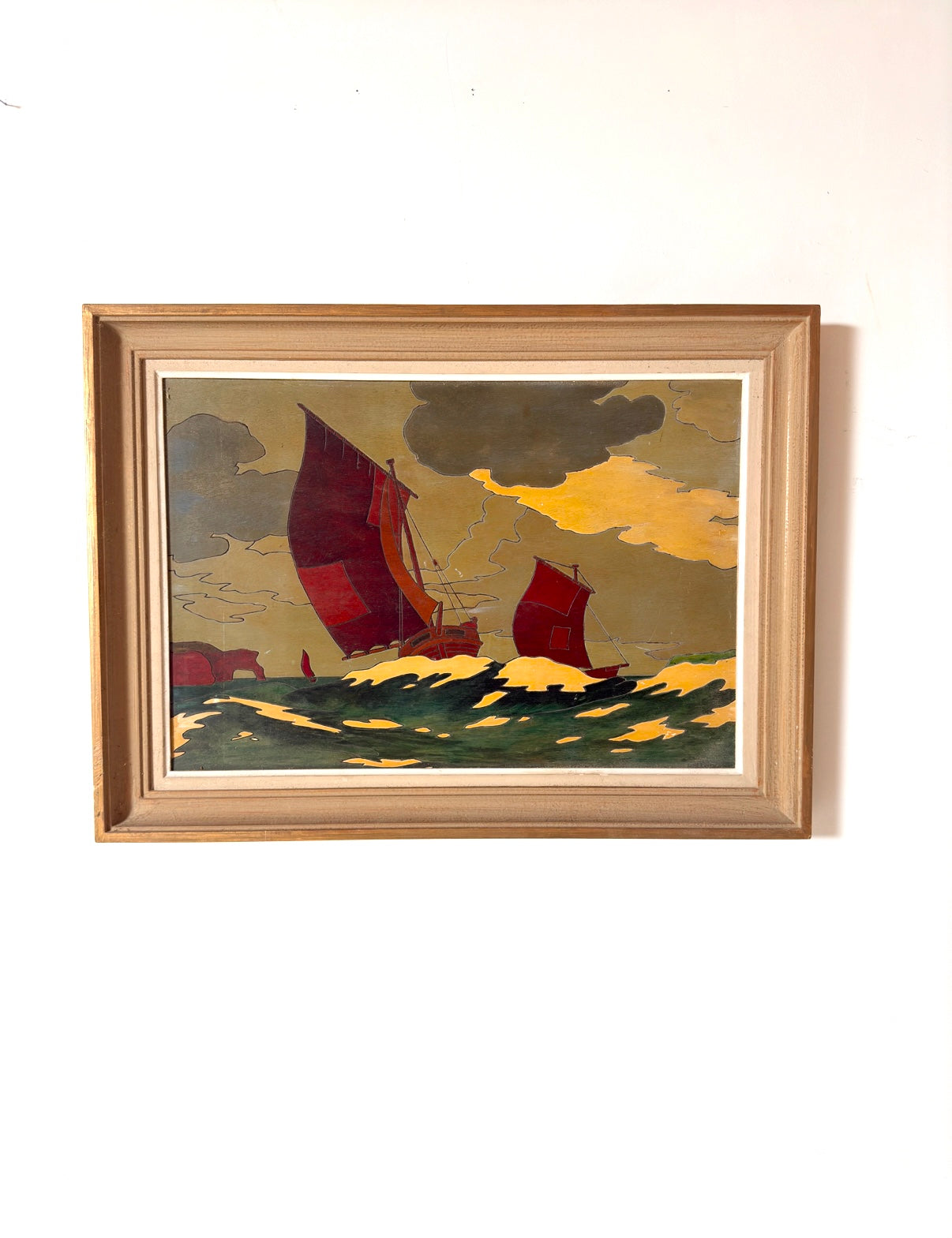 Tableau en bois gravé par Paul Hervieu