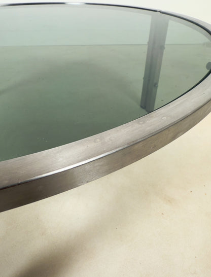 Table basse chromée