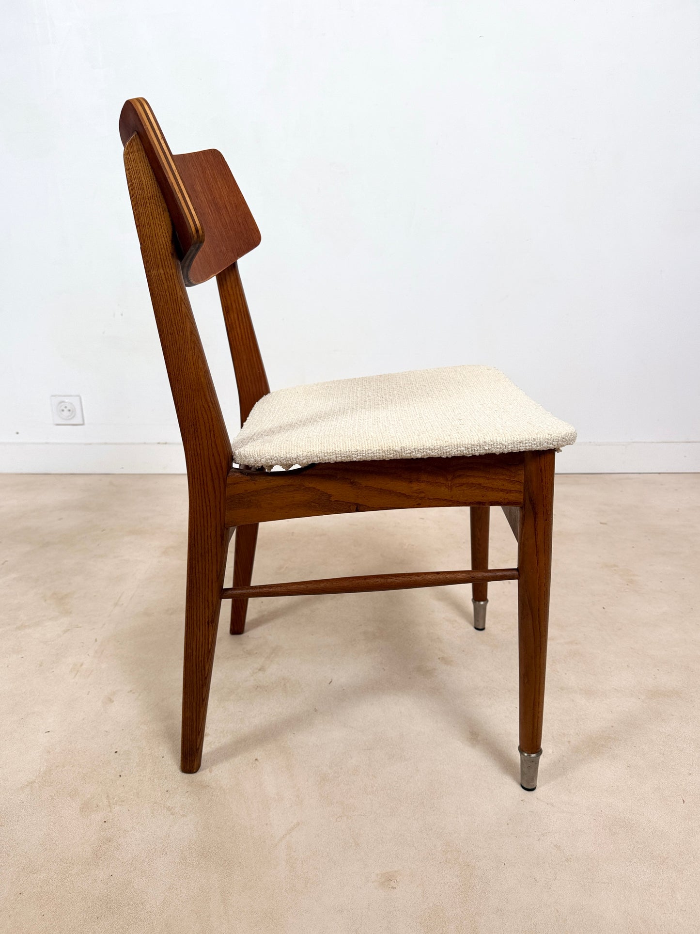 Ensemble de 4 chaises scandinaves en teck