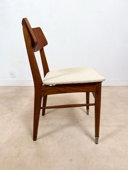 Ensemble de 4 chaises scandinaves en teck
