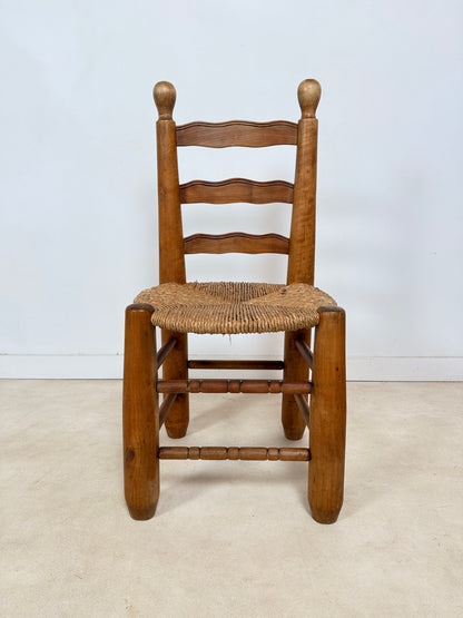 Ensemble de 4 chaises brutalistes