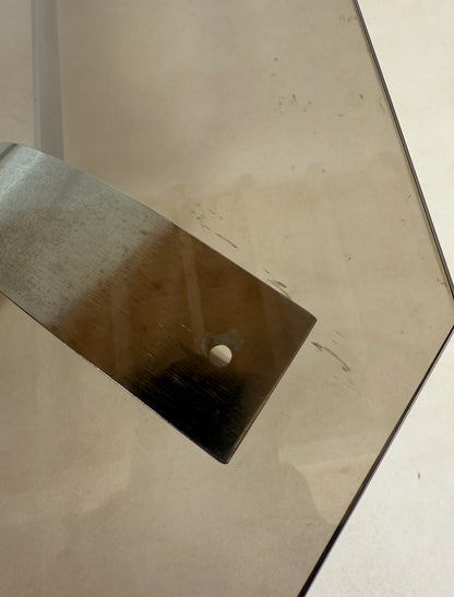 Table basse chromée