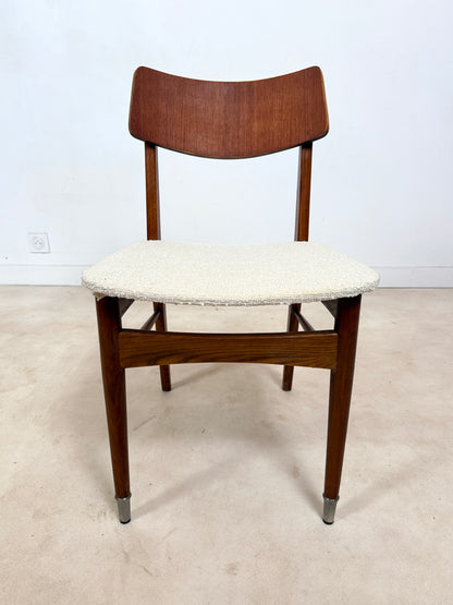 Ensemble de 4 chaises scandinaves en teck