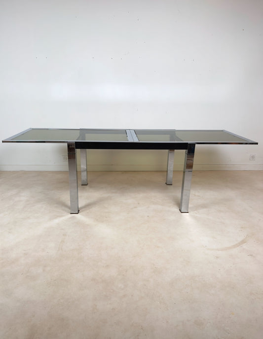 Table à rallonges intégrées « La Metal  »