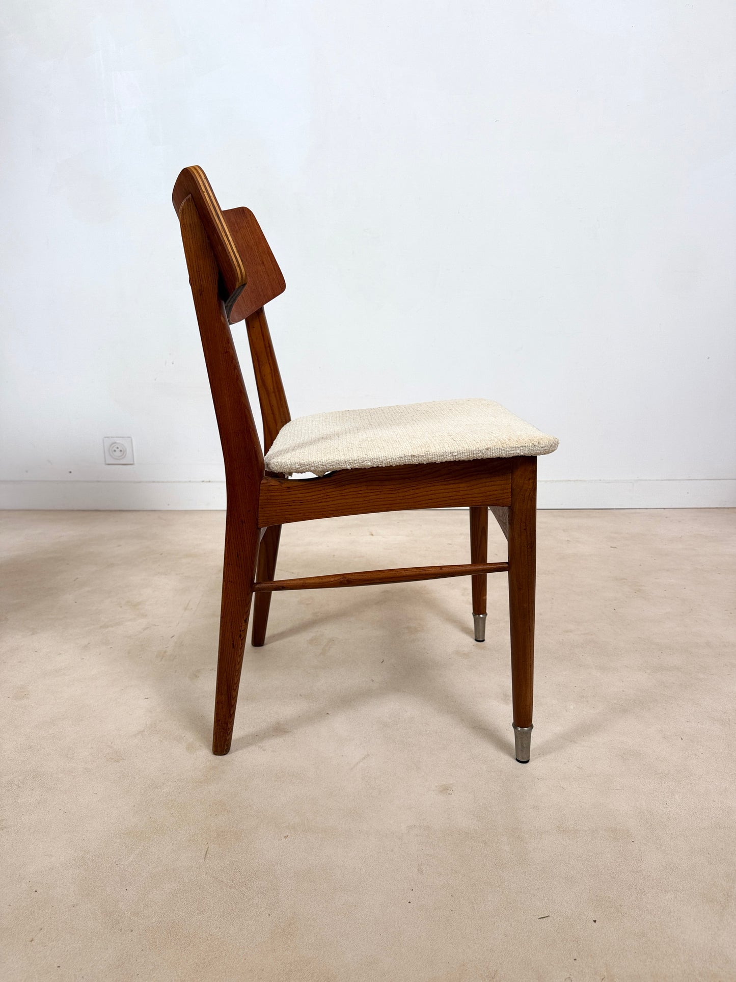 Ensemble de 4 chaises scandinaves en teck