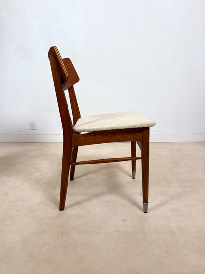 Ensemble de 4 chaises scandinaves en teck