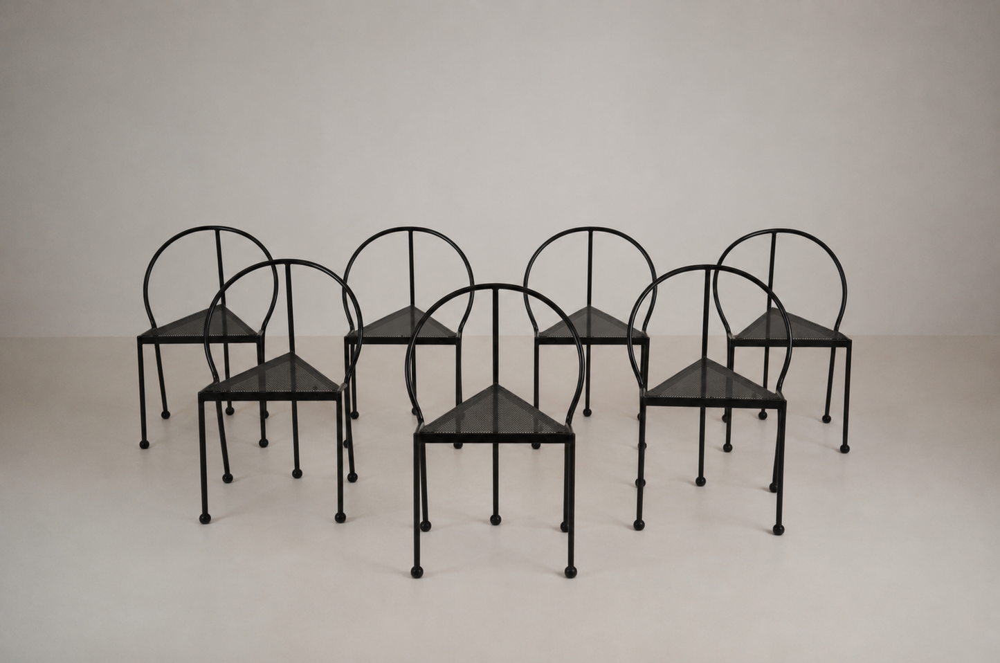 4 chaises « Bermuda » par Carlos Miret