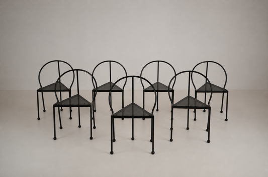 4 chaises « Bermuda » par Carlos Miret