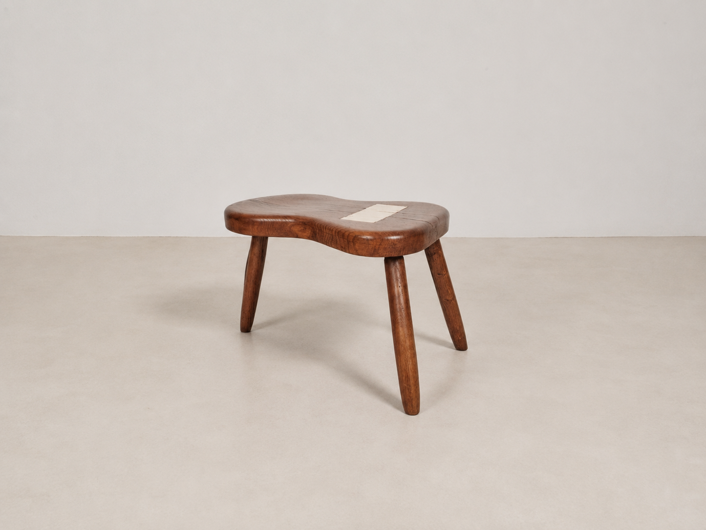 Table d'appoint tripode avec incrustations