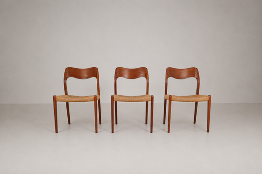 Ensemble de 4 chaises modèle 71 par Niels Otto Møller