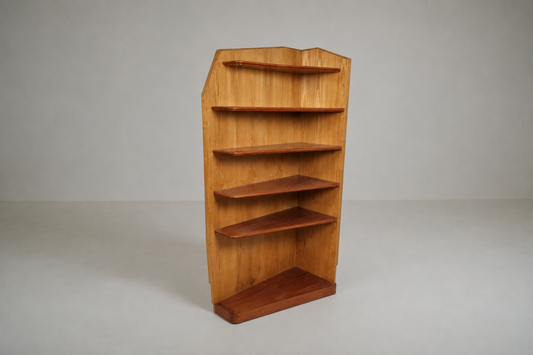 Étagère bibliothèque d'angle vintage